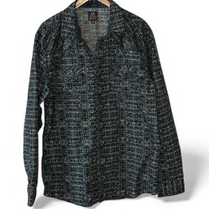 Moon Shine "Spirit" by Brad Paisley Men XL Long Sleeve Western Snap Down Shirt